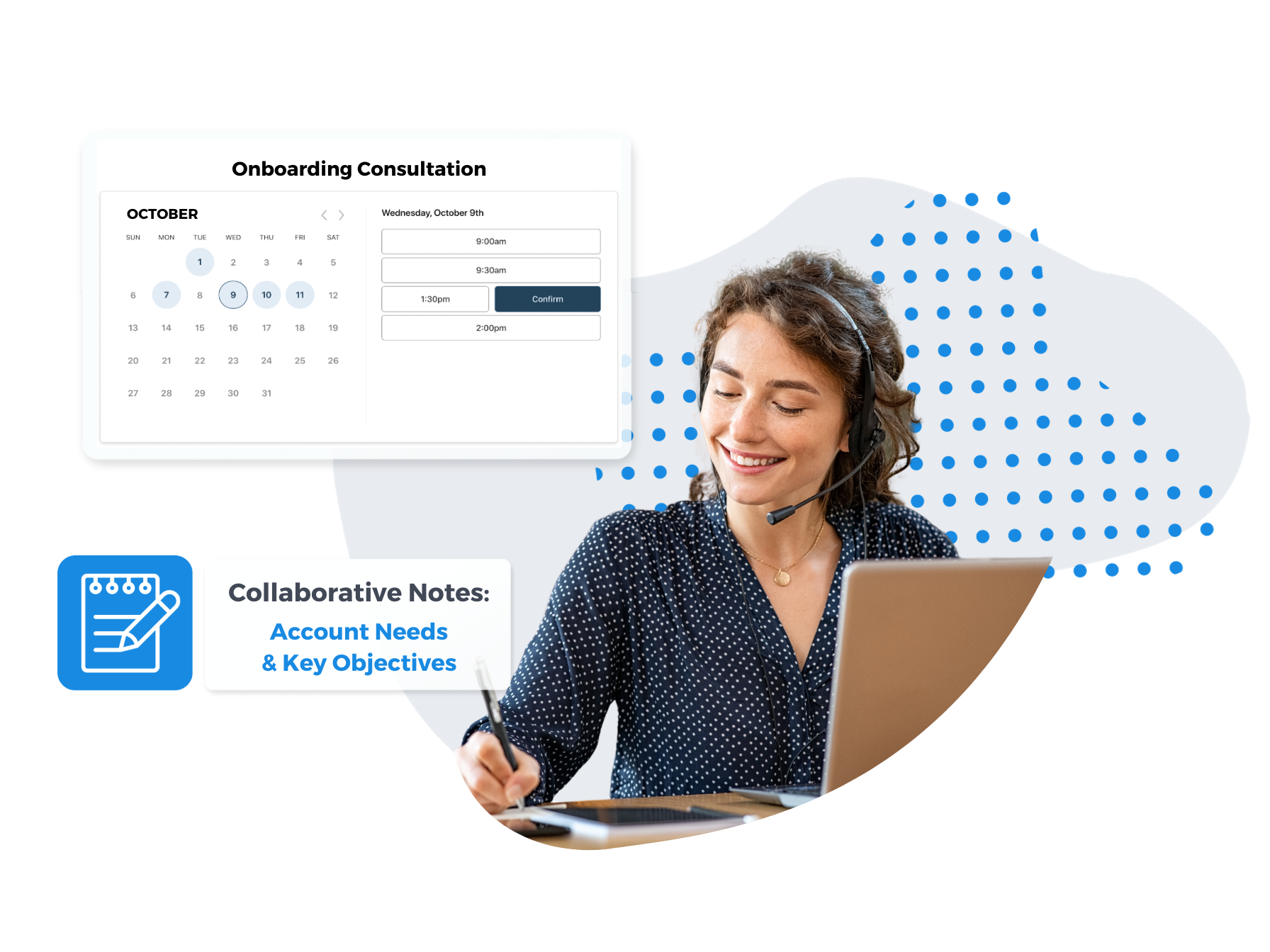 Collaborative and personalized onboarding experience with our Client Success Team
