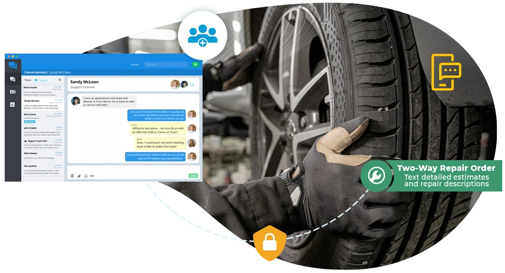 Multi-Department, Two-Way Texting Engineered for Dealerships and Service Centers