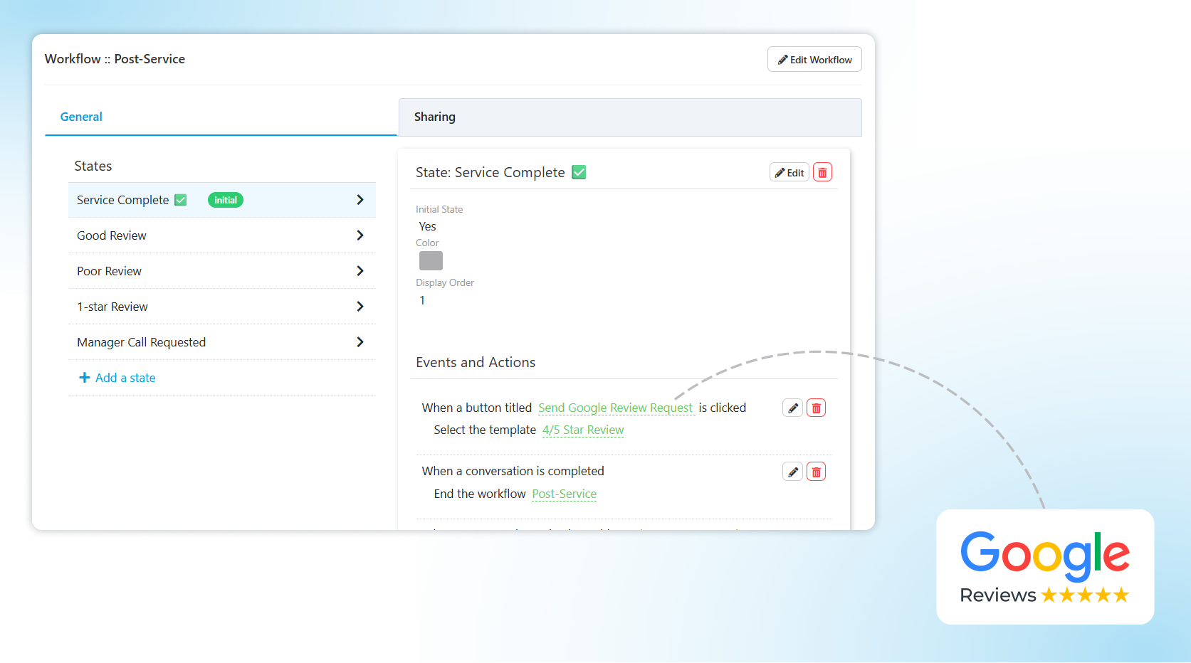 Set your automation and workflow triggers with Captivated.