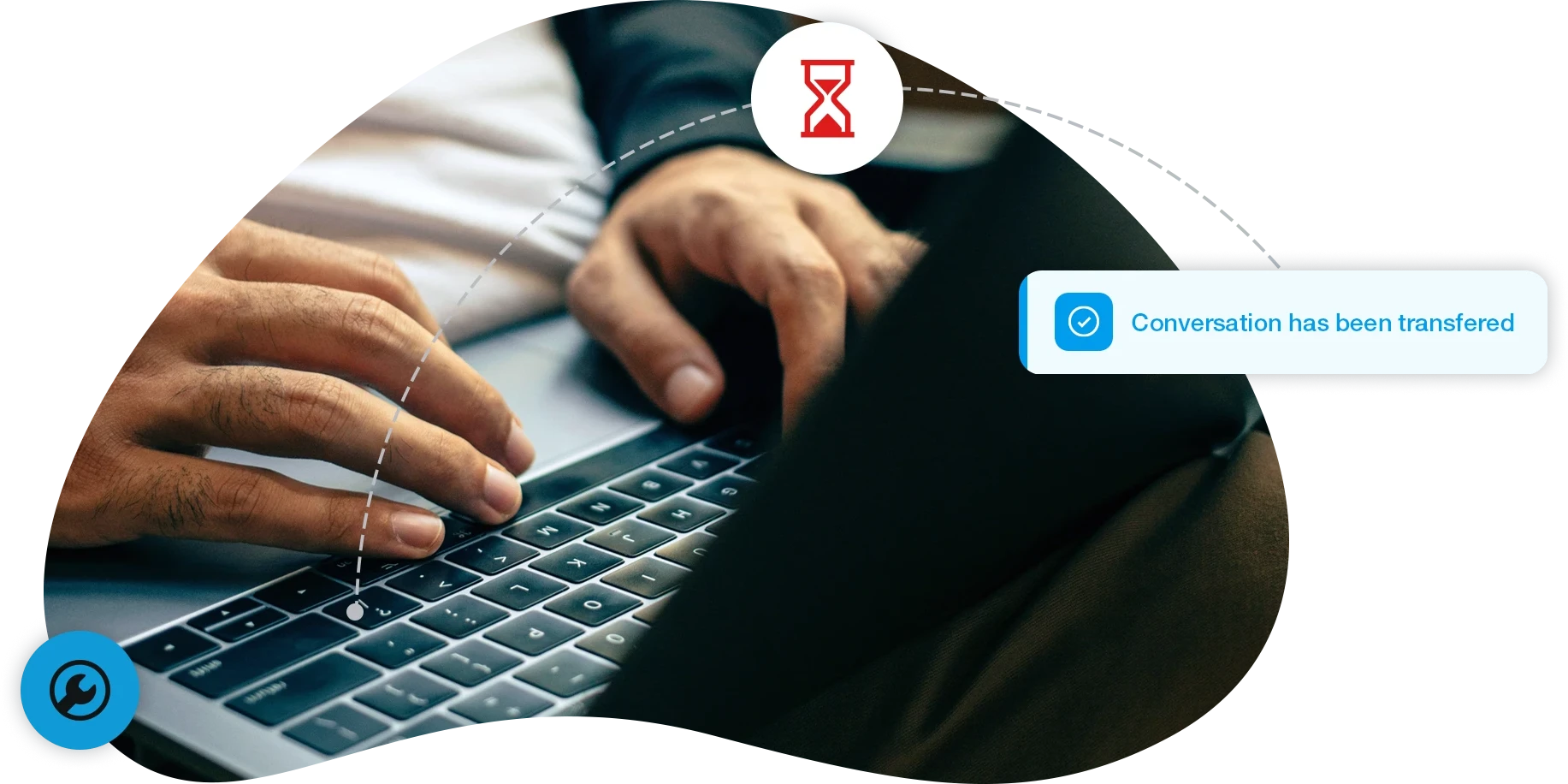 Escalation workflows can return a conversation to its original owner once it has been addressed.