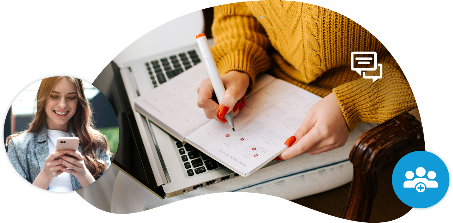 Enable your team to access and send prewritten text messages in seconds